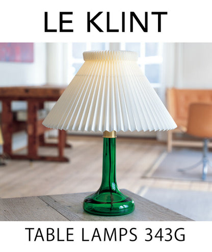 デンマークからお取り寄せ 日本正規品  LE KLINT レ・クリント クラシック テーブルランプ モデル343 グリーン KT343G レクリント デスクライト デスクランプ 北欧 デンマーク製 北欧照明 おしゃれ(代引不可)