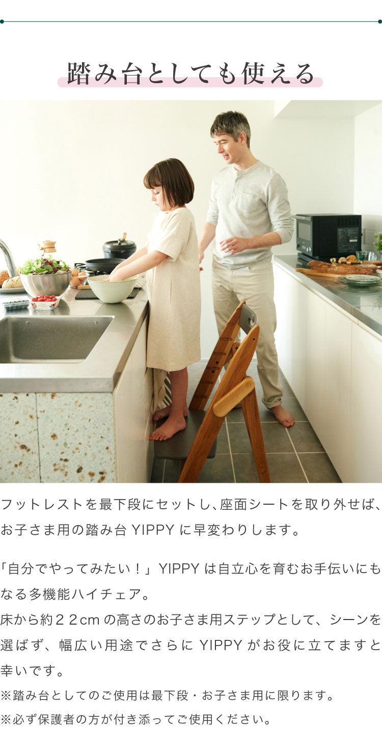 セット販売 moji モジ ベビーチェア イッピー コージィR スターターセット 2点セット YIPPY COZY R コージー ラバー材 3年保証(代引不可)