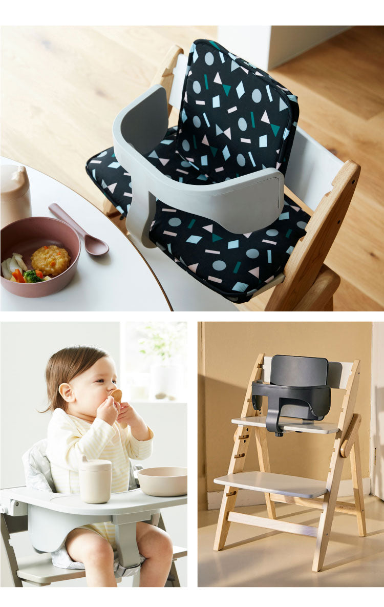 セット販売 moji モジ ベビーチェア イッピー コージィR スターターセット 2点セット YIPPY COZY R コージー ラバー材 3年保証(代引不可)