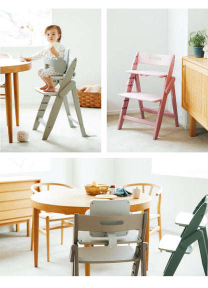 moji モジ ベビーチェア イッピー コージィ YIPPY COZY R ラバー材 ドイツ生まれのハイチェア コージー 折りたたみ ハイチェア キッズチェア ダイニングチェア 高さ調節 子供椅子 3年保証(代引不可)