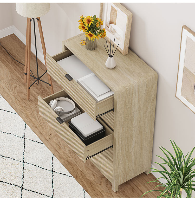 ROOMY 5-DRAWER CHEST SAND アップサイド ドゥ ルーミー 5段チェスト サンド BY-DR1523-1 収納 収納棚 韓国インテリア かわいい おしゃれ 木目調(代引不可)