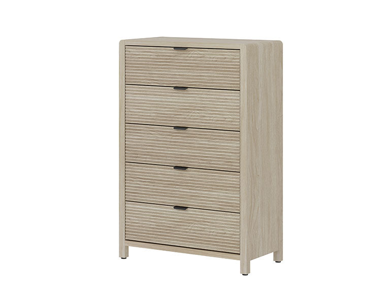 ROOMY 5-DRAWER CHEST SAND アップサイド ドゥ ルーミー 5段チェスト サンド BY-DR1523-1 収納 収納棚 韓国インテリア かわいい おしゃれ 木目調(代引不可)