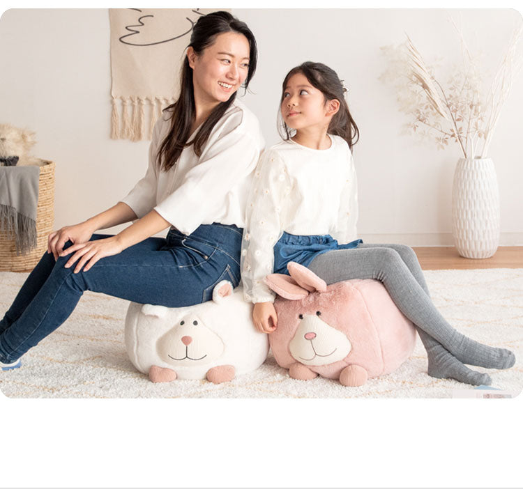 アニマルスツール MOFUA CH-X003 スツール ビーズクッション アニマル どうぶつ型 インテリア 椅子 来客時 チェア かわいい キュート ポップ オットマン 動物スツール アニマルチェア(代引不可)