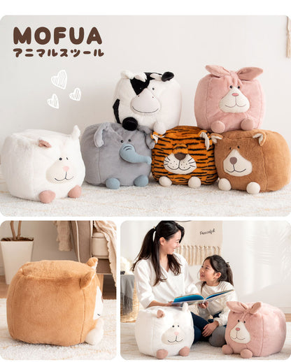 アニマルスツール MOFUA CH-X003 スツール ビーズクッション アニマル どうぶつ型 インテリア 椅子 来客時 チェア かわいい キュート ポップ オットマン 動物スツール アニマルチェア(代引不可)