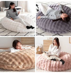 ふわとろビーズクッションソファ CN-1350 クッション 可愛い かわいい オシャレ ふわふわ ごろ寝 ごろ寝クッション クッションソファ 直径130cm ビッグサイズ(代引不可)