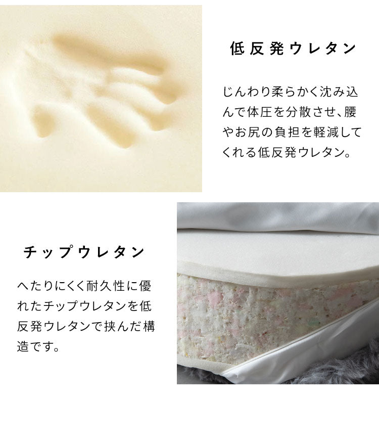 ふわとろリビングクッション Foure フール 丸型 ラウンド 四角型 スクエア もこもこ ふわふわ 低反発ウレタン ウレタン ウレタンクッション かわいい 可愛い ふわとろ リビングクッション 軽量(代引不可)