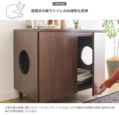 キャットトイレクローゼット Galetta(ガレッタ) 猫トイレ クローゼット キャットトイレ トイレ収納(代引不可)