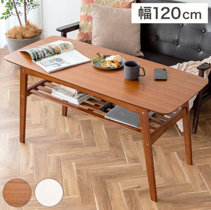高さがあるソファテーブル Mou ムー 幅120cm 高さ60cm リビングテーブル 棚付き センターテーブル コーヒーテーブル 天板 100×50cm テレワーク 在宅勤務(代引不可)