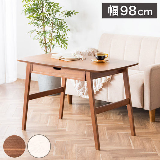 高さがあるソファテーブル Mou ムー 引き出し付き 幅98cm 高さ60cm リビングテーブル 棚付き センターテーブル コーヒーテーブル 天板 98×50cm テレワーク 在宅勤務(代引不可)