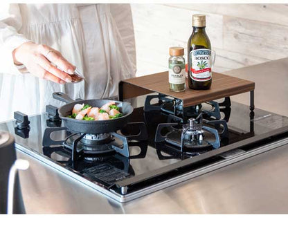 1口コンロカバー TEER ティール コンロカバー コンロ上 作業台 作業スペース キッチン 雑貨 台所 カバー 木目調 ナチュラル おしゃれ 一人暮らし(代引不可)