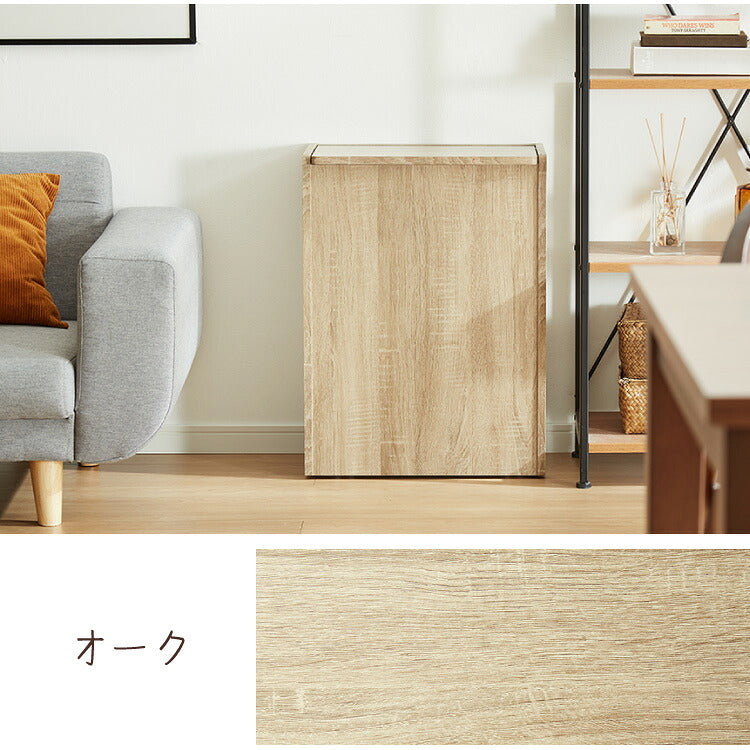 ゴミ箱 45L対応 蓋付き おしゃれ ダストボックス スリム 木目調 ナチュラル リビング キッチン ごみ箱 ラック 大容量 収納 コンパクト スタイリッシュ 北欧風