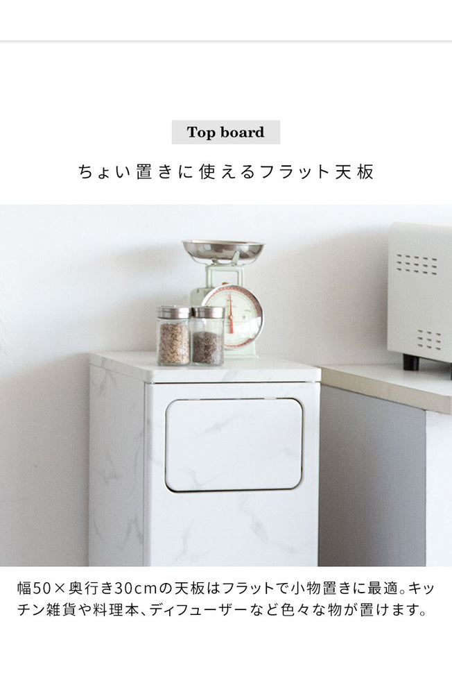 ゴミ箱 ダストボックス 2段プッシュ式 Empro エンプロー 各20リットル対応 ワンプッシュ ダブルプッシュ キッチンペール スリムデザイン 幅25cm ごみばこ 木目調(代引不可)