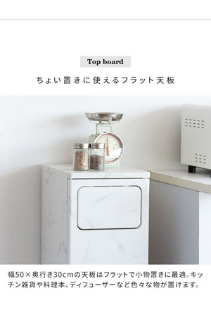 ゴミ箱 ダストボックス 2段プッシュ式 Empro エンプロー 各20リットル対応 ワンプッシュ ダブルプッシュ キッチンペール スリムデザイン 幅25cm ごみばこ 木目調(代引不可)