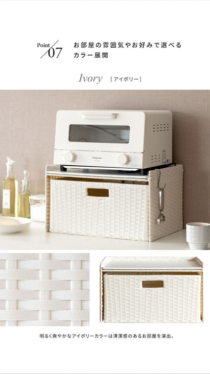 ドロワーラック Stire ブレットケース パン収納 キッチン収納 トースターラック おしゃれ パンケース 大容量 ブレッドボックス ラック パンカバー 食パン ブレッド缶 収納 引き出し 台所収納(代引不可)