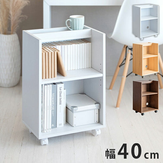 キャスター付き サイドラック Lezele ルゼル 2段 オープン デスクワゴン デスク下収納 サイドワゴン オフィス収納 オフィスデスク サイドテーブル ソファサイド(代引不可)
