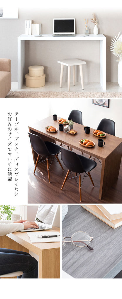 シンプルデスク DT-1005R ビサージュ ネオ Visage Neo ホワイト ナチュラル ブラウン グレー ブラック カウンターデスク 机 テーブル シンプルデスク 幅120cm 奥行き40cm パソコンデスク 机 在宅ワーク テレワーク 省スペース テーブル デスク (代引不可)