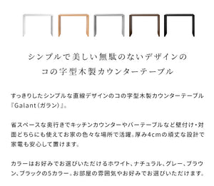 高さ90cm シンプルカウンターテーブル 幅120cm 奥行き40 Visage Neo ビサージュ ネオ スタンディングデスク カウンター パソコンデスク PCデスク 机 在宅ワーク 在宅 テレワーク カウンターテーブル シンプル おしゃれ 省スペース カフェタイム(代引不可)