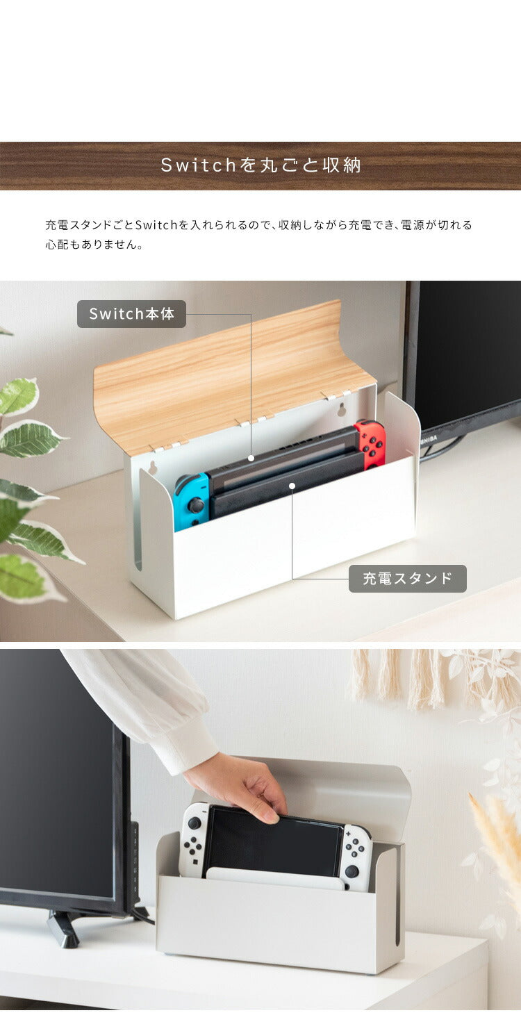 ゲーム機ケース TEER ティール ゲーム機 収納 ケース Nintendo switch スイッチ ナチュラル シンプル おしゃれ コンパクト スチール リビング スイッチケース スイッチカバー(代引不可)