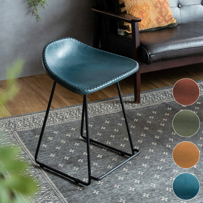 本革 スツール MASALA(マサラ) スツール 本革 山羊革 使用 ハンドメイド 本革チェア デザインスツール カウンター(代引不可)