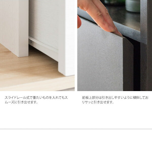 カウンターテーブル コンパクト Baron バロン 幅85cm 収納付き バーテーブル バーカウンター ハイテーブル 収納 棚 オープンラック 引き出し スタンディングデスク(代引不可)