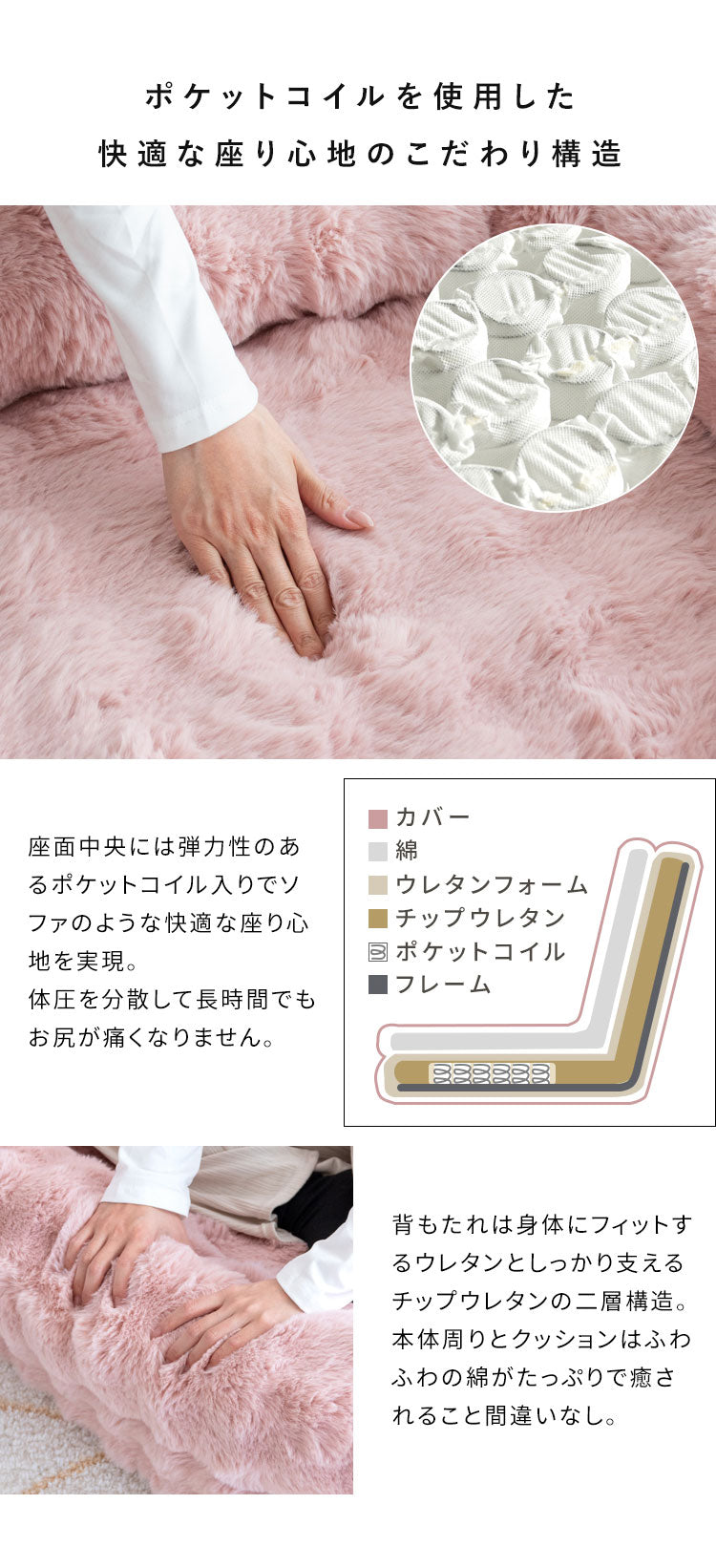 ふわとろソファベッド コンパクトサイズ フール 座椅子 ソファ ベッド 3WAY クッション ふかふか 18段階 リクライニング かわいい 可愛い ふわとろ ソファベッド コンパクト 一人掛け 宮武製作所(代引不可)