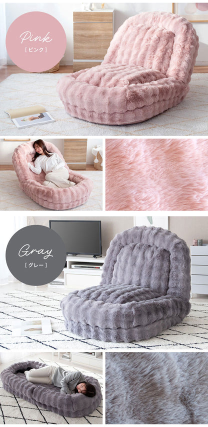 ふわとろソファベッド SF-1650 Foure フール 座椅子 ソファ ベッド 3WAY クッション ふかふか 18段階 リクライニング リクライニング機能付き かわいい 可愛い ふわとろ ソファベッド コンパクト 一人掛け 二人掛け おしゃれ ふわふわ 宮武製作所(代引不可)