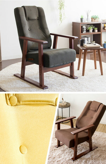 日本製 高座椅子 腰をいたわる高座椅子 Diano ディアーノ 4段階調整 レバー式 13段階リクライニング 高さ調整 座椅子 チェア(代引不可)