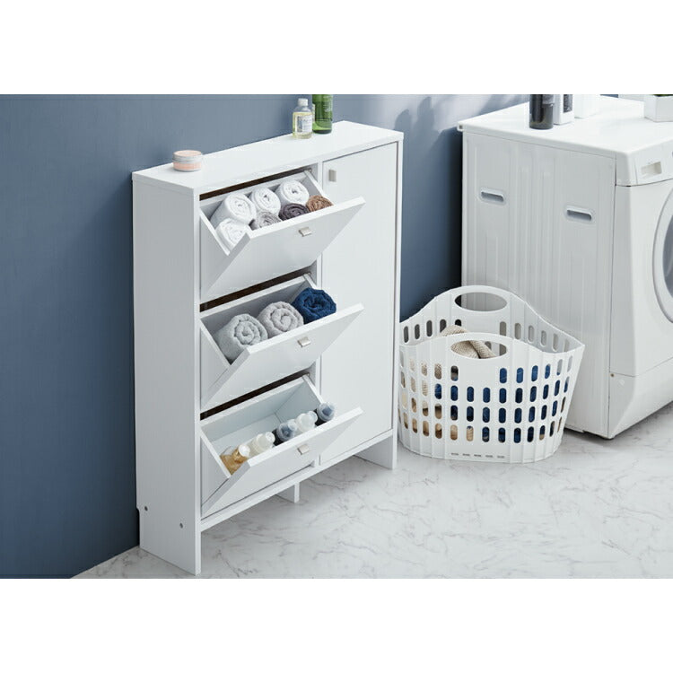 日本製 サニタリーチェスト 奥行20cm 扉+フラップタイプ 薄型 すき間収納 サニタリーすき間チェスト ランドリー 棚 ラック チェスト ランドリー収納 スマート コンパクト 国産 おしゃれ かわいい(代引不可)