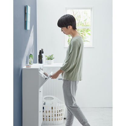 日本製 サニタリーチェスト 奥行20cm 扉+フラップタイプ 薄型 すき間収納 サニタリーすき間チェスト ランドリー 棚 ラック チェスト ランドリー収納 スマート コンパクト 国産 おしゃれ かわいい(代引不可)