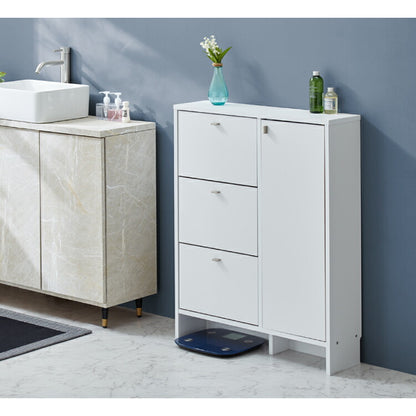 日本製 サニタリーチェスト 奥行20cm 扉+フラップタイプ 薄型 すき間収納 サニタリーすき間チェスト ランドリー 棚 ラック チェスト ランドリー収納 スマート コンパクト 国産 おしゃれ かわいい(代引不可)