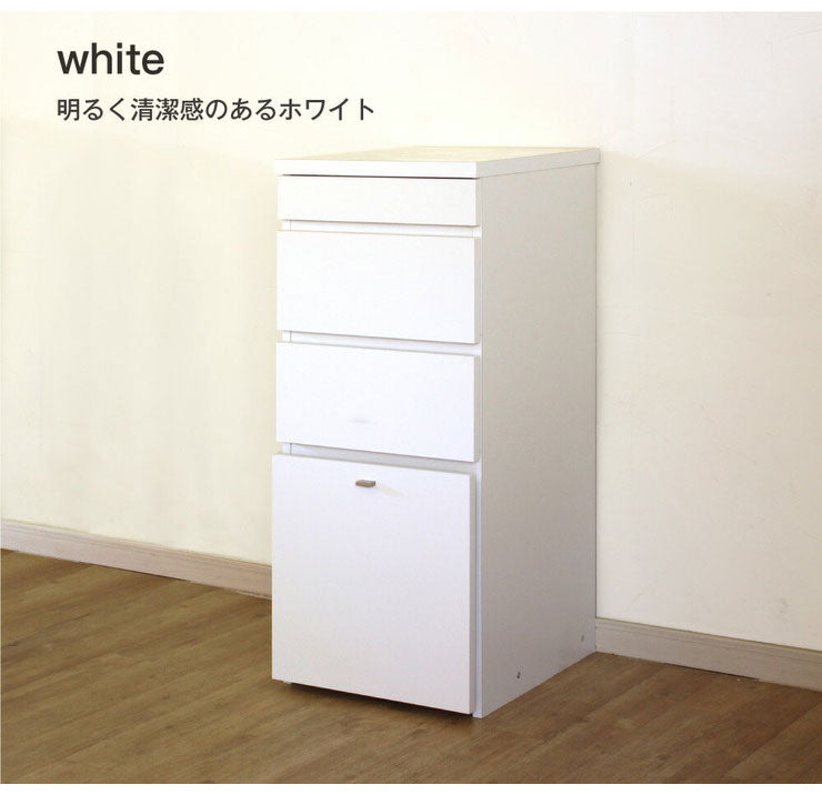 日本製 キャビネット D 40cm幅 引出し収納 ラック 収納 国産 リビング収納 机 ルーター収納 プリンター収納 木製 おしゃれ 木目調(代引不可)