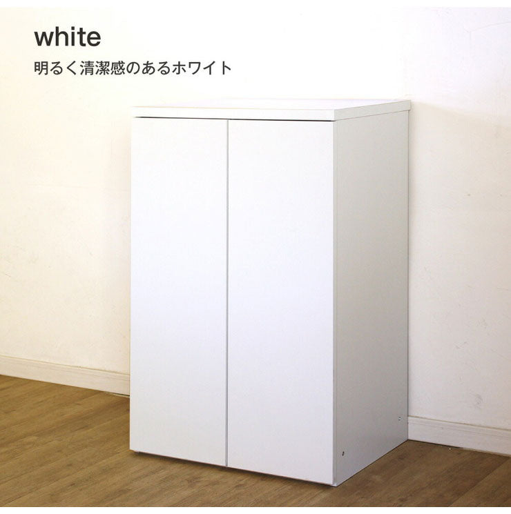 日本製 キャビネット 扉タイプ 幅60 ラック 収納 国産 リビング 収納 机 ルーター収納 プリンター収納 木製 おしゃれ かわいい(代引不可)