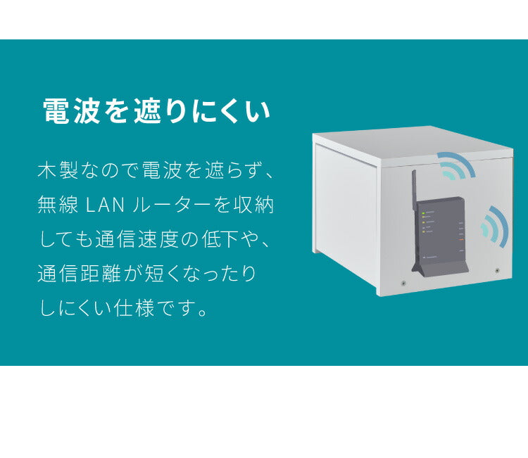 日本製 ルーター 収納 ボックス コンパクト 薄型 ラック 幅36cm キャビネット 電話台 FAX台 防塵 防埃 収納 36センチ おしゃれ 配線 すっきり コード収納 電源タップ収納 ケーブル隠し 国産 (代引不可)