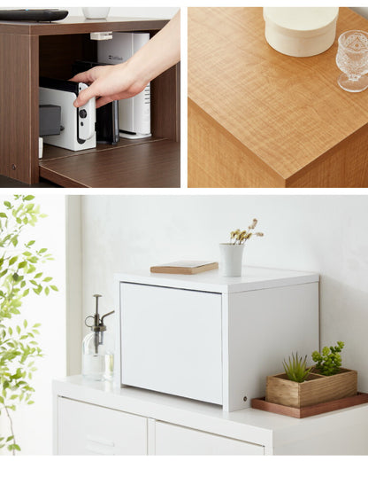 日本製 ルーター 収納 ボックス コンパクト 薄型 ラック 幅36cm キャビネット 電話台 FAX台 防塵 防埃 収納 36センチ おしゃれ 配線 すっきり コード収納 電源タップ収納 ケーブル隠し 国産 (代引不可)