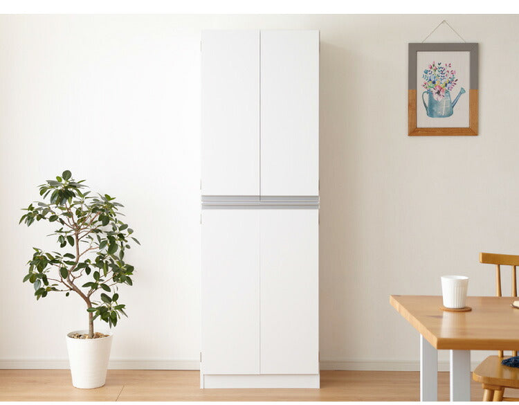 キッチンストッカー 食品 収納庫 日本製 幅60 高さ180 スリム 食器棚  キッチン 収納棚 スリム 8段 八段 大容量 キッチン収納棚(代引不可)