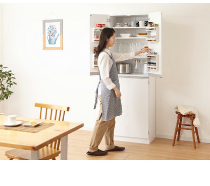 キッチンストッカー 食品 収納庫 日本製 幅60 高さ180 スリム 食器棚  キッチン 収納棚 スリム 8段 八段 大容量 キッチン収納棚(代引不可)