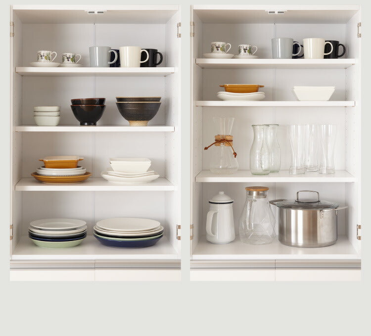 キッチンストッカー 食品 収納庫 日本製 幅60 高さ180 スリム 食器棚  キッチン 収納棚 スリム 8段 八段 大容量 キッチン収納棚(代引不可)