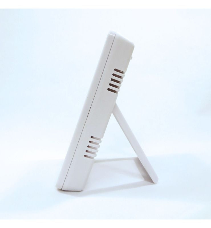 【お部屋の環境をマークでおしらせ】ノア MAG マグ デジタル温度湿度計 電池付属 TH-105 WH 置き時計 掛け時計 温湿度計 デジタル 環境目安表示 快適 インフルエンザ 熱中症 乾燥 見やすい 文字サイズ(代引不可)【メール便】