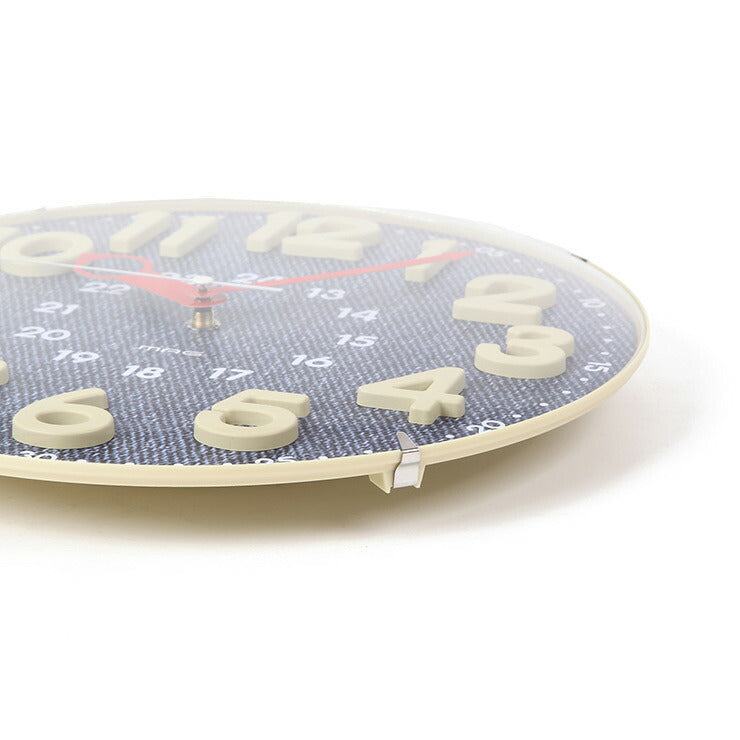 ノア精密 MAG 掛け時計 アナログ電波ウォールクロック W-750 BU 夜間秒針停止機能 電波時計 かわいい