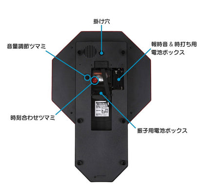 ノア精密 西洋館 MAG W-670 メロディ掛け時計 BR