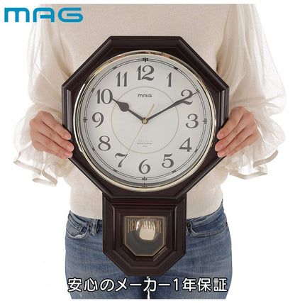 ノア精密 西洋館 MAG W-670 メロディ掛け時計 BR