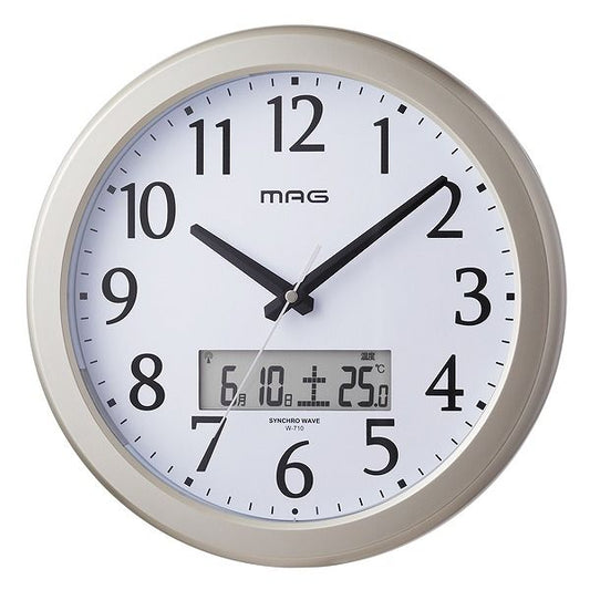 ノア精密 ナイトグロー 自動点灯 W-710 電波時計 CGM