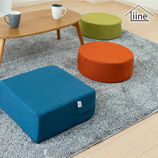 高反発クッション ポケットコイルイン高反発座布団クッション Liine リーネ 丸形 角型(代引不可)
