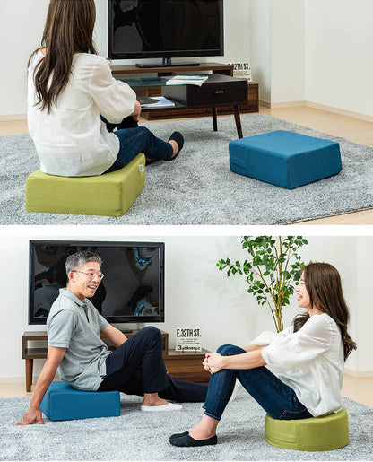 高反発クッション ポケットコイルイン高反発座布団クッション Liine リーネ 丸形 角型(代引不可)