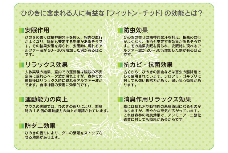 中居木工 日本製 折りたたみ 炭入り 畳 ベッド ひのき ハイタイプ ワイドシングル 和風 木製 ヒノキ 檜 スノコ 天然木 コンパクト 省スペース キャスター付き
