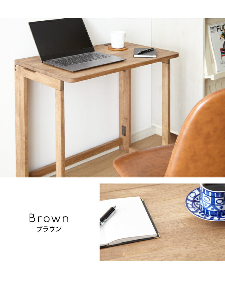 中居木工 日本製 折りたたみデスク 幅70cm 木製 コンセント付き 完成品 コンパクトデスク フォールディングデスク パソコンデスク ミシン台 テレワーク 国産 在宅勤務(代引不可)