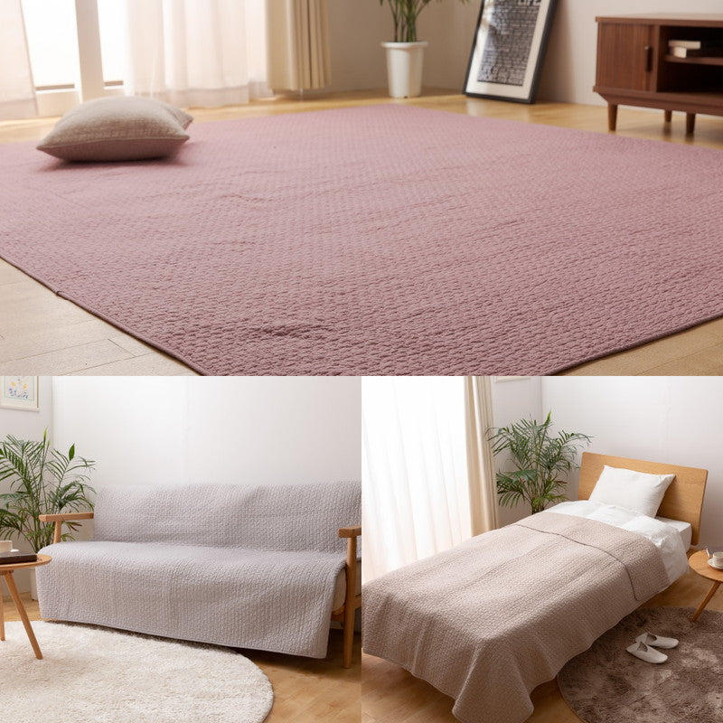 イブル マルチカバー CLOUD柄 綿100% 200×250cm Lサイズ mofua モフア 洗える おしゃれ かわいい 低ホルム 韓国インテリア マタニティ 赤ちゃん ベビー キルティング カバー ラグ ブランケット 新生活