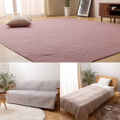 イブル マルチカバー CLOUD柄 綿100% 200×250cm Lサイズ mofua モフア 洗える おしゃれ かわいい 低ホルム 韓国インテリア マタニティ 赤ちゃん ベビー キルティング カバー ラグ ブランケット 新生活