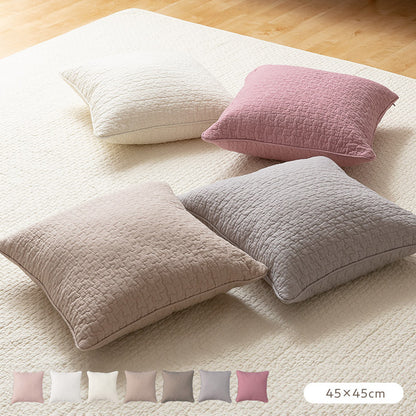 イブル CLOUD柄 綿100% クッションカバー 45×45cm mofua モフア 洗える おしゃれ かわいい 低ホルム 韓国インテリア マタニティ 赤ちゃん ベビー キルティング カバー クッション 新生活