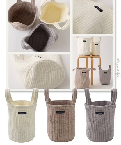 イブル 丸洗いできるマルチバスケットバッグ Sサイズ 綿100% ミニトートバッグ お買い物バッグ 洗える 持ち運び 小物 小さめ 犬 散歩 mofua モフア かわいい おしゃれ